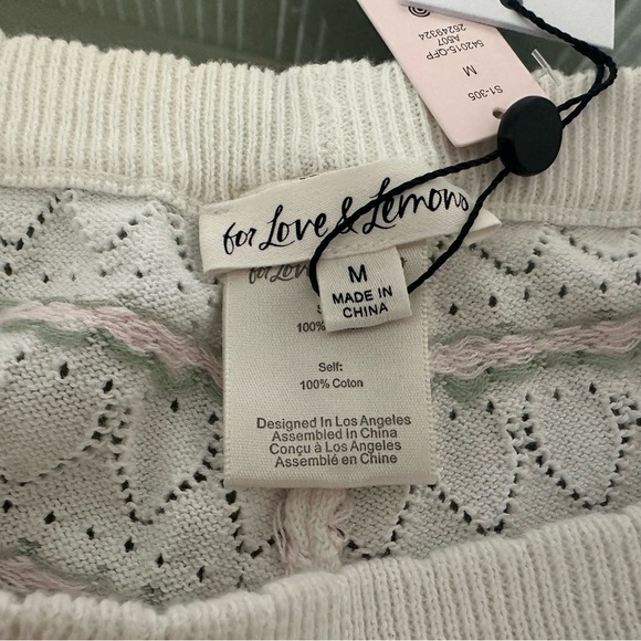 NWT; For love & lemons Cami short set - Picture 6 of 9